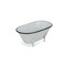 Contemporary Home Living 12" White Traditional Handmade Bathtub Tabletop Decoration